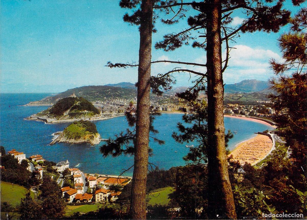 Postales: Postal de San Sebasti&aacute;n, vista panor&aacute;mica desde el monte Igeldo