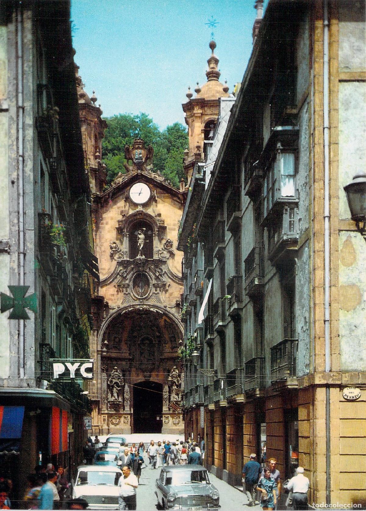 Postales: Postal de la Calle Mayor en San Sebasti&aacute;n