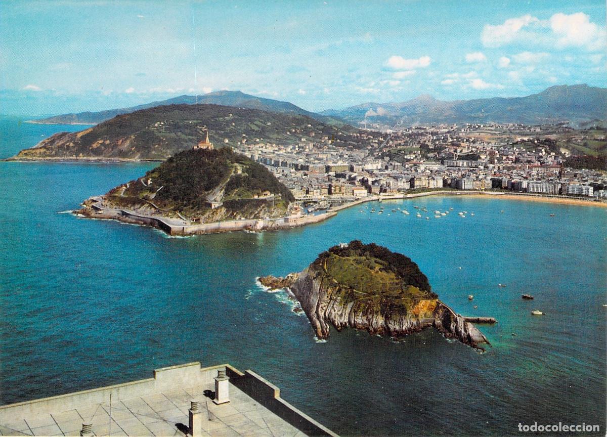 Postales: Postal de San Sebasti&aacute;n: Vista panor&aacute;mica desde Monte Igueldo
