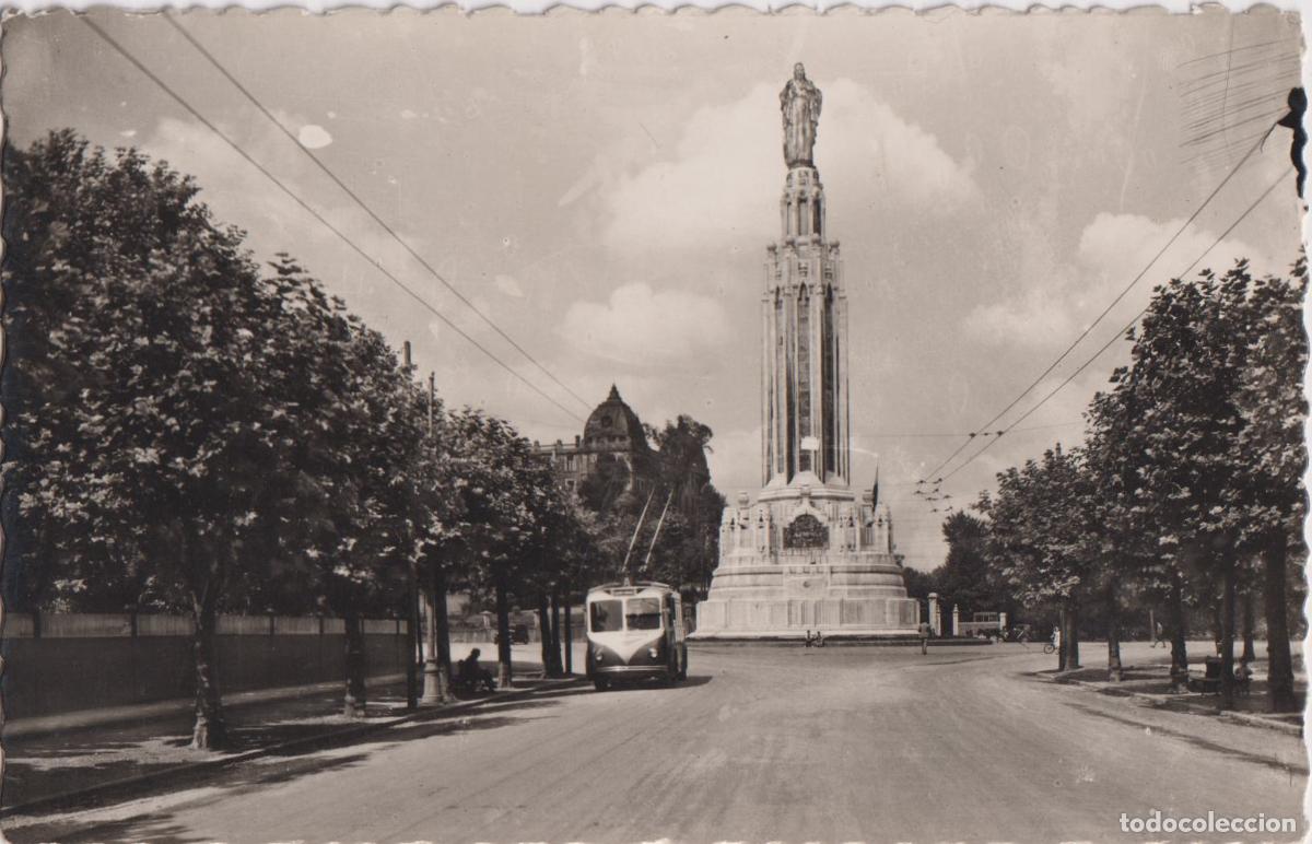 Postales: BILBAO, MONUMENTO AL SAGRADO CORAZ&Oacute;N DE JES&Uacute;S - ED.GARCIA GARRABELLA 20 - S/C