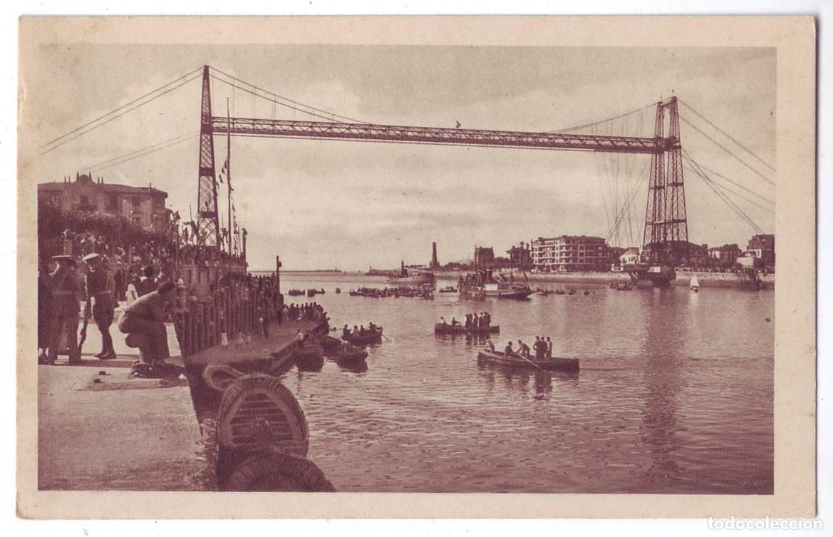 Postales: Bilbao: Portugalete Puente Vizcaya hoy llamado de Jos&eacute; Antonio. Ed. Luker. No circulada (A&ntilde;os 30-40)