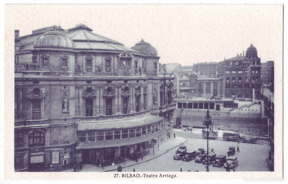Postales: Bilbao: Teatro Arriaga. L. Roisin. No circulada (A&ntilde;os 30-40)