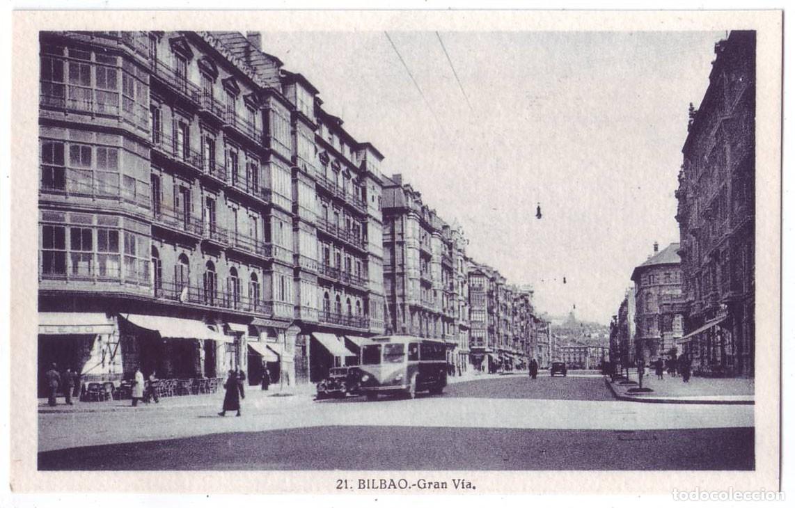 Postales: Bilbao: Gran V&iacute;a. L. Roisin. No circulada (A&ntilde;os 30-40)
