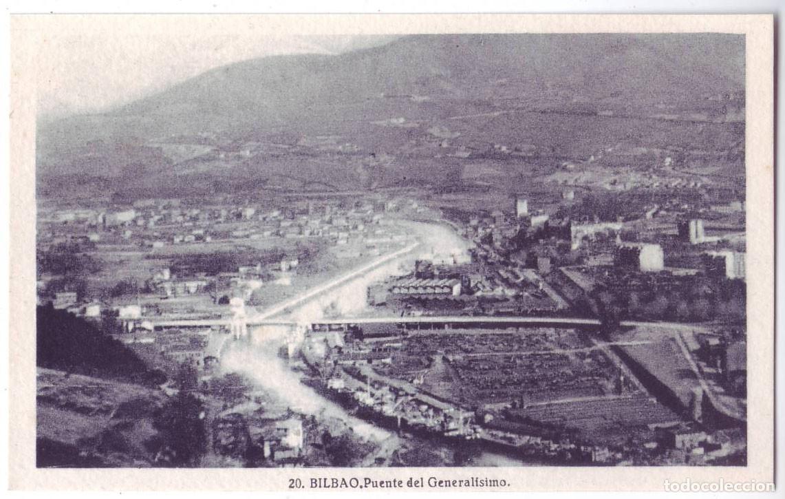 Postales: Bilbao: Puente del General&iacute;simo. L. Roisin. No circulada (A&ntilde;os 30-40)
