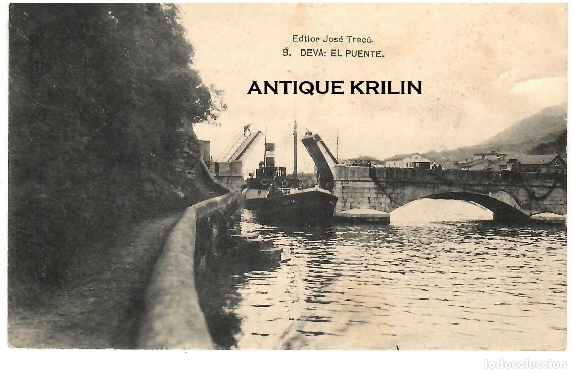 Postales: GUIPUZCOA / DEVA N&ordm; 9 EL PUENTE / SIN FRANQUEAR PERO ESCRITA