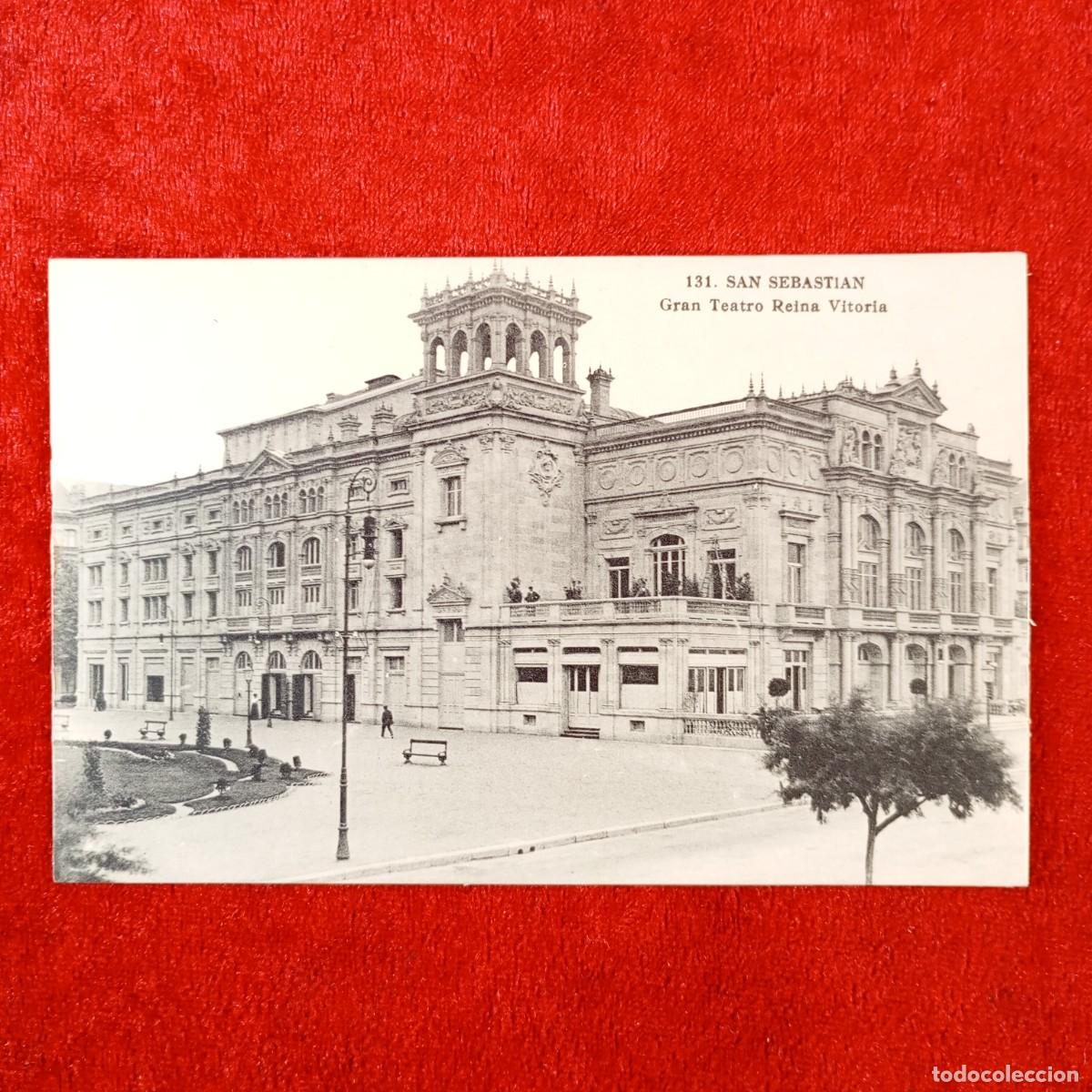 Postales: POSTAL - SAN SEBASTIAN - GRAN TEATRO REINA VICTORIA - 131 - RAR&Iacute;SIMA / 2014