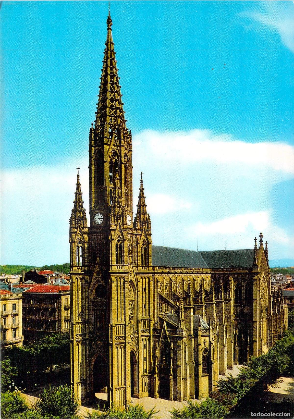 Postcards: Postal de la Catedral del Buen Pastor en San Sebasti&aacute;n