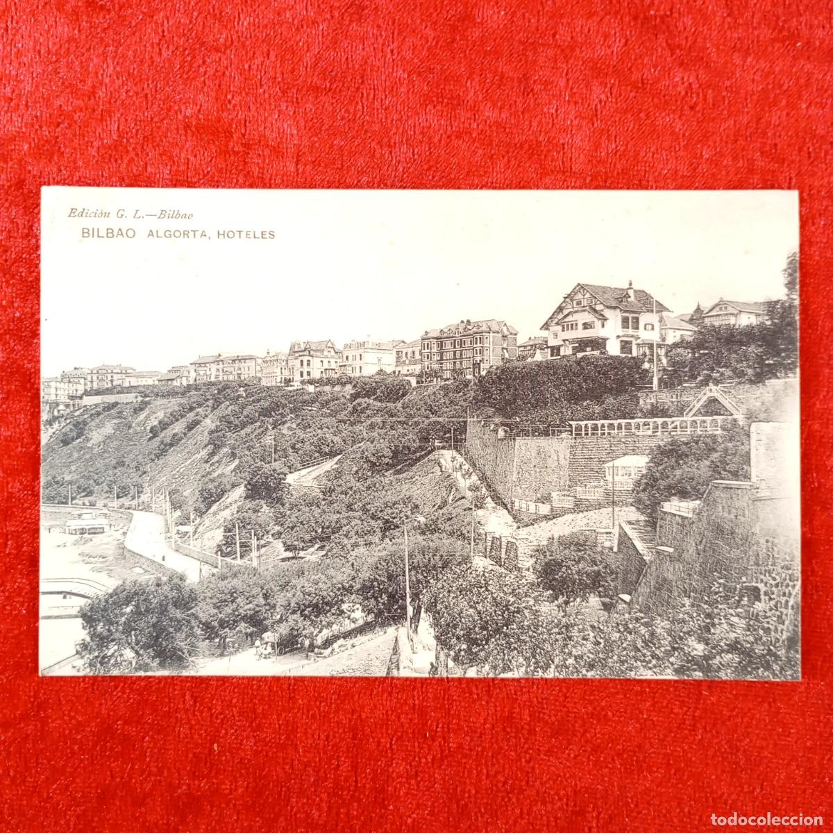 Postales: POSTAL - BILBAO - ALGORTA, HOTELES - EDICI&Oacute;N G. L. - BILBAO - RAR&Iacute;SIMA / 2090