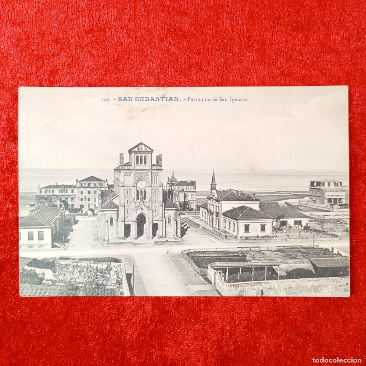 Postales: POSTAL - SAN SEBASTIAN - PARROQUIA DE SAN IGNACIO - 140 - GALARZA - RAR&Iacute;SIMA / 2296