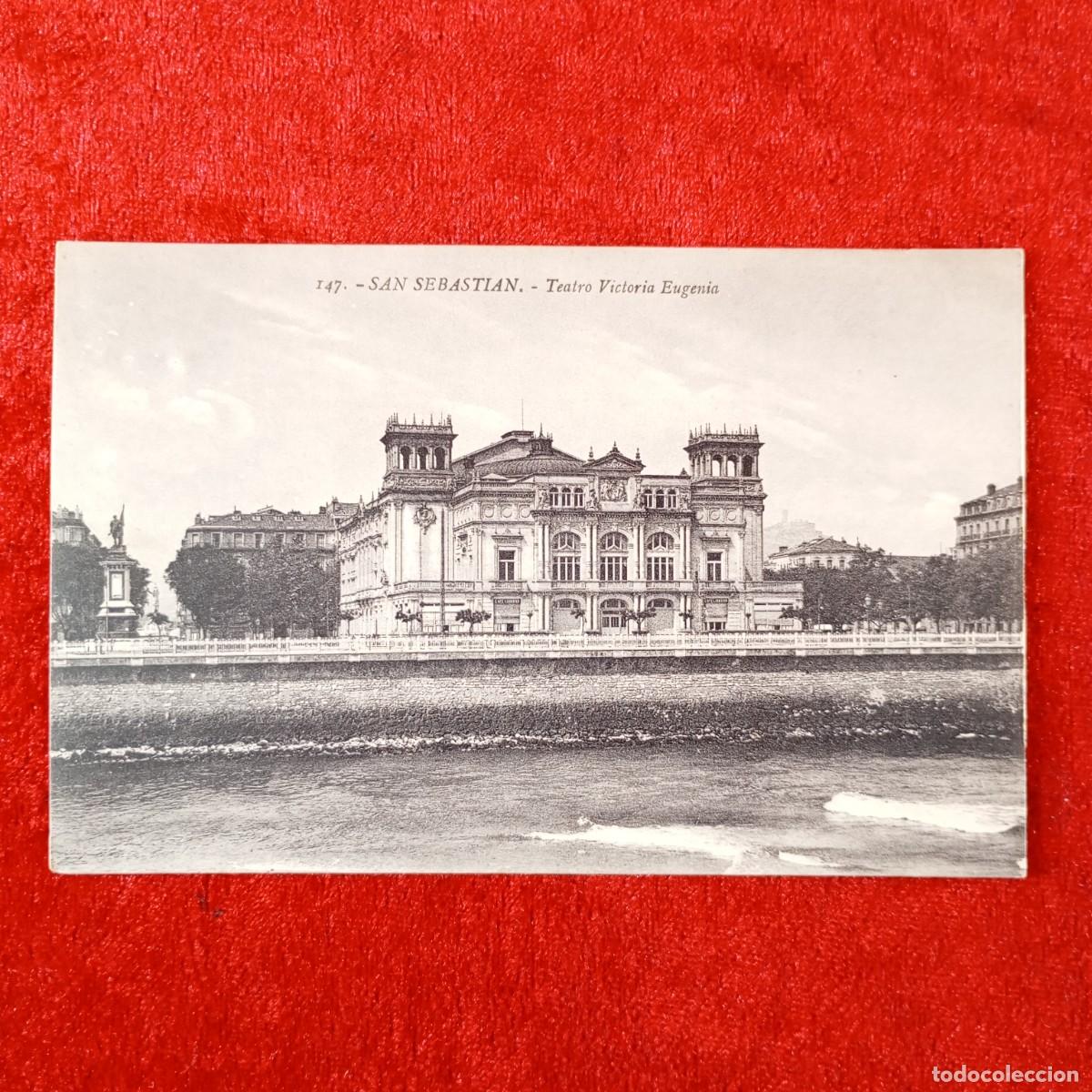 Postales: POSTAL - SAN SEBASTIAN - TEATRO VICTORIA EUGENIA - 147 - G. G. GALARZA - RAR&Iacute;SIMA / 2301