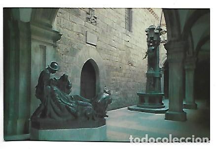 Postales: FUENTE DE SAN IGNACIO Y ENTRADA A LA SANTA CASA.- SANTUARIO DE LOYOLA / AZPEITIA
