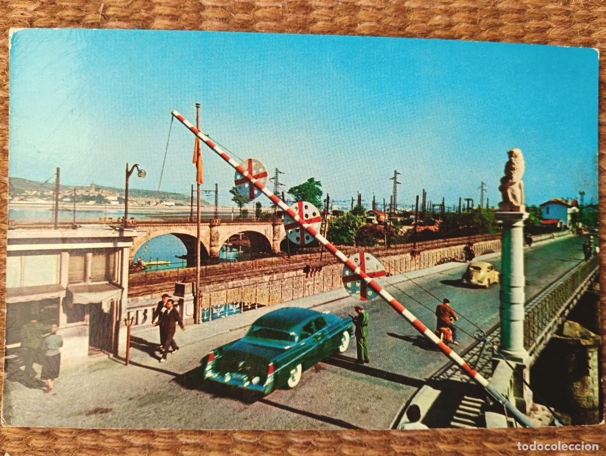 Postales: IRUN - GUIPUZCOA - PUENTE INTERNACIONAL Y ADUANA ESPA&Ntilde;OLA - ED.: AGATA