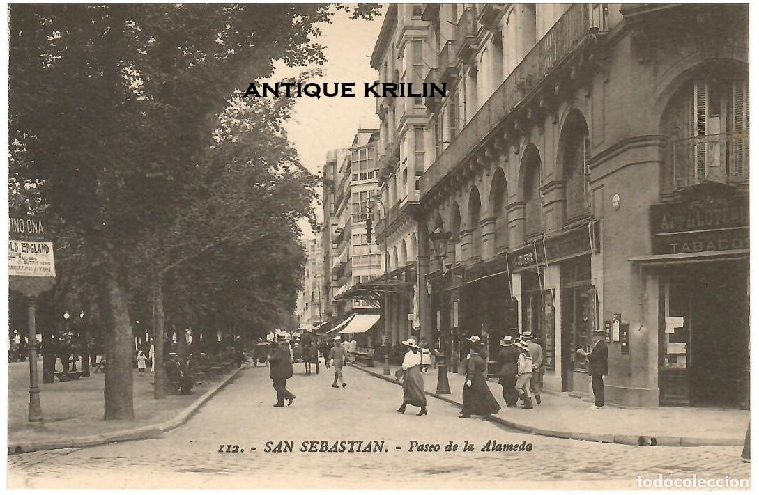 Postales: SAN SEBASTIAN N&ordm; 112 PASEO DE LA ALAMEDA / G. GALARZA / SIN FRANQUEAR