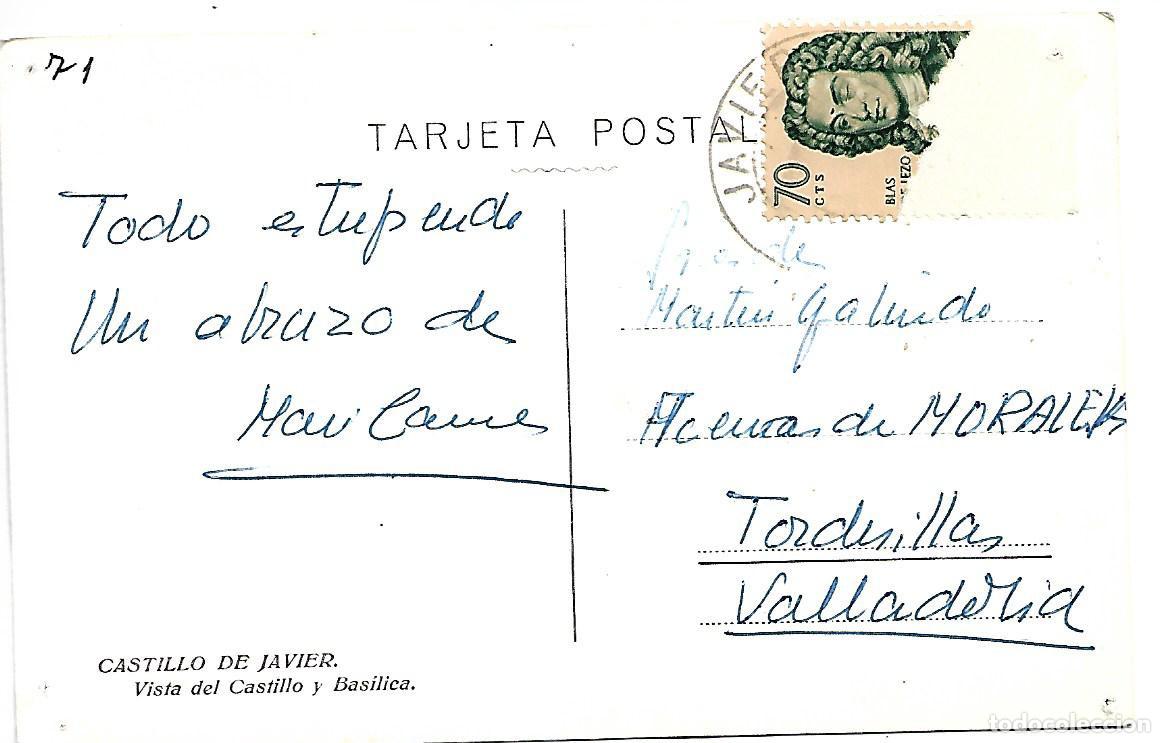 Postales: ANTIGUA POSTAL DEL CASTILLO DE JAVIER - Foto 2