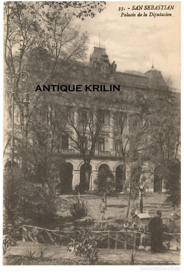 Postales: SAN SEBASTIAN N&ordm; 33 PALACIO DE LA DIPUTACION / G. GALARZA / SIN FRANQUEAR