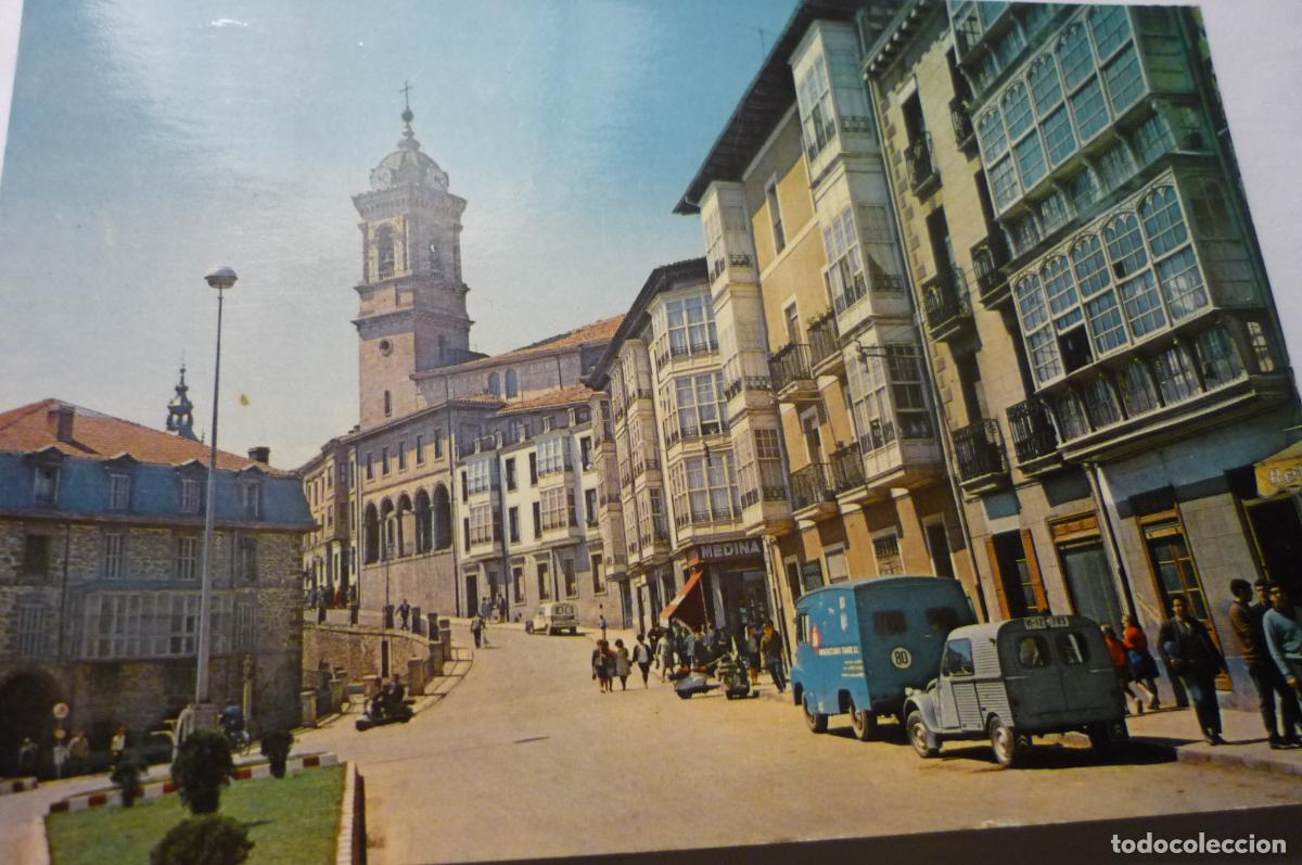 Postales: postal vitoria cuesta s vicente coches circulada cm