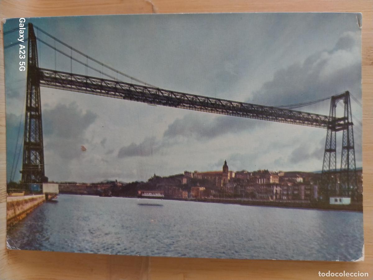 Postales: PORTUGALETE PUENTE VIZCAYA ED AGATA 5005 ESCRITA A&Ntilde;O 1962