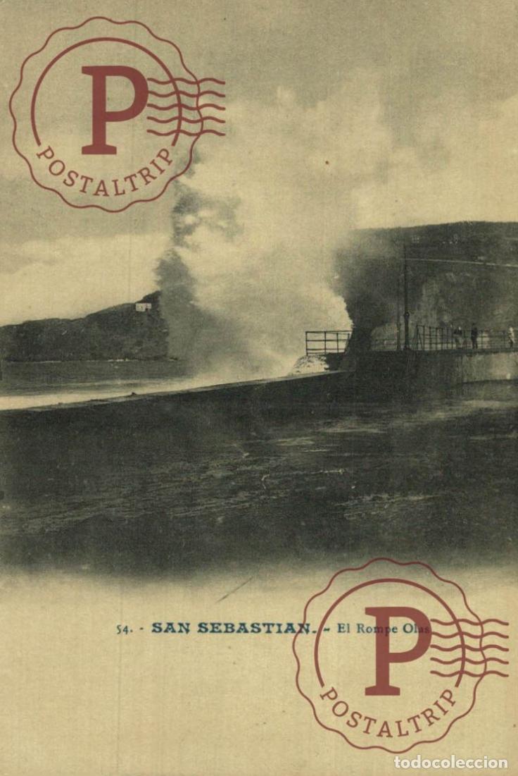 Postales: SAN SEBASTI&Aacute;N. El Rompe Olas. GUIP&Uacute;ZCOA - PAIS VASCO. ESPA&Ntilde;A ESPAGNE SPAIN