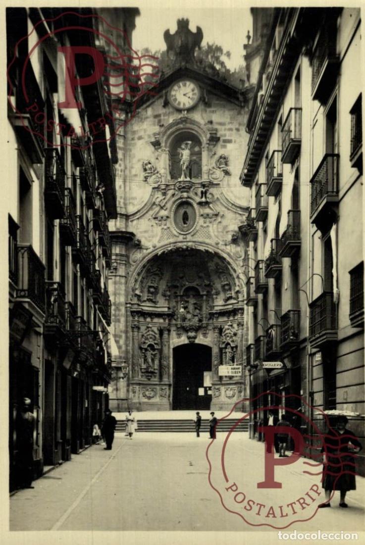 Postales: SAN SEBASTI&Aacute;N. Iglesia De Santa Mar&iacute;a. GUIP&Uacute;ZCOA - PAIS VASCO. ESPA&Ntilde;A ESPAGNE SPAIN
