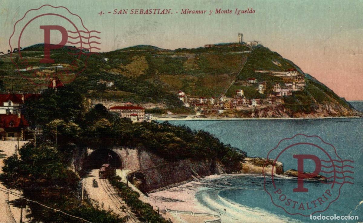 Postales: SAN SEBASTI&Aacute;N. Miramar Y Monte Igueldo. GUIP&Uacute;ZCOA - PAIS VASCO. ESPA&Ntilde;A ESPAGNE SPAIN.