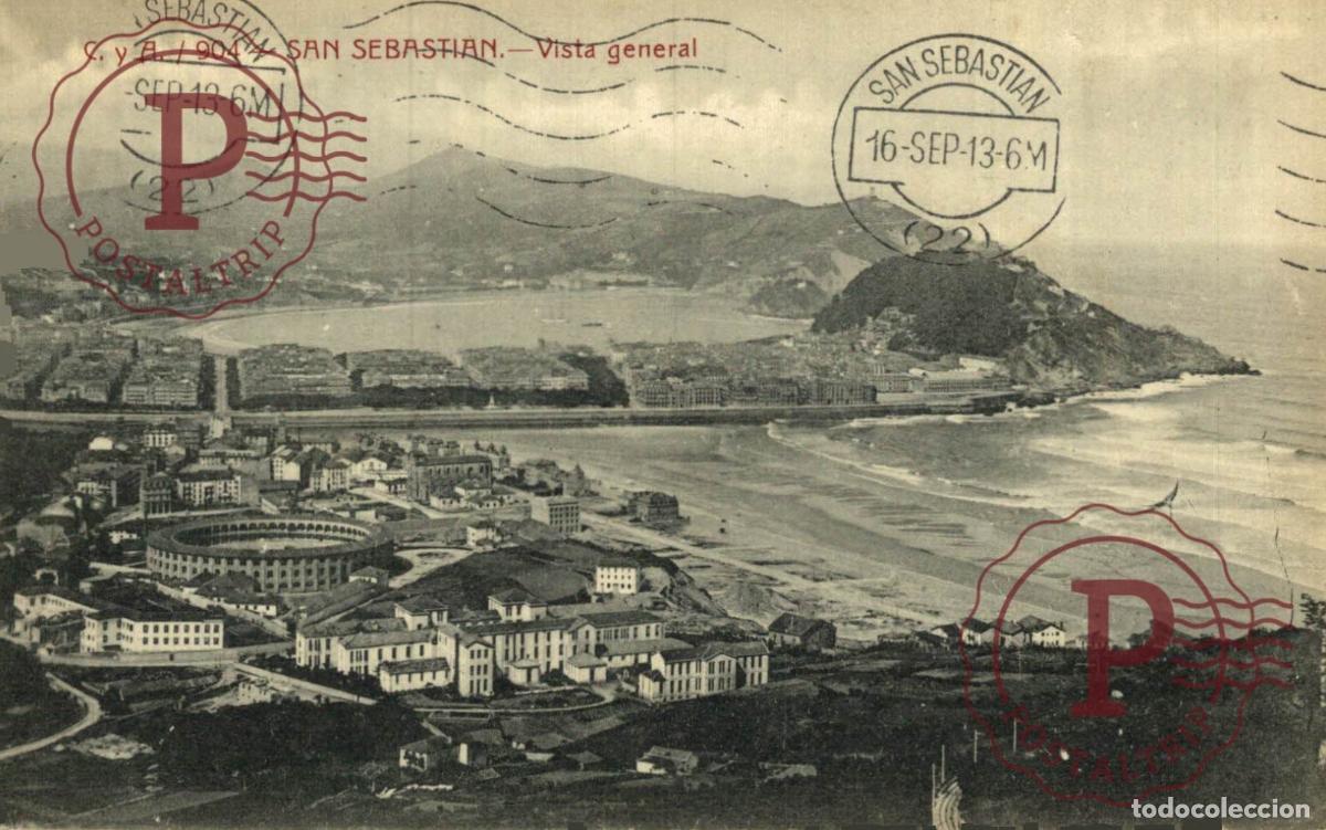 Postales: SAN SEBASTI&Aacute;N. Vista General. GUIP&Uacute;ZCOA - PAIS VASCO. ESPA&Ntilde;A ESPAGNE SPAIN.