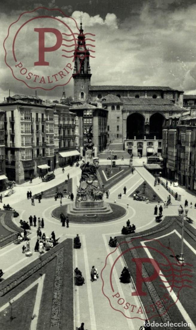Postales: VITORIA. Plaza Virgen Blanca. VITORIA - PAIS VASCO. ESPA&Ntilde;A ESPAGNE SPAIN.