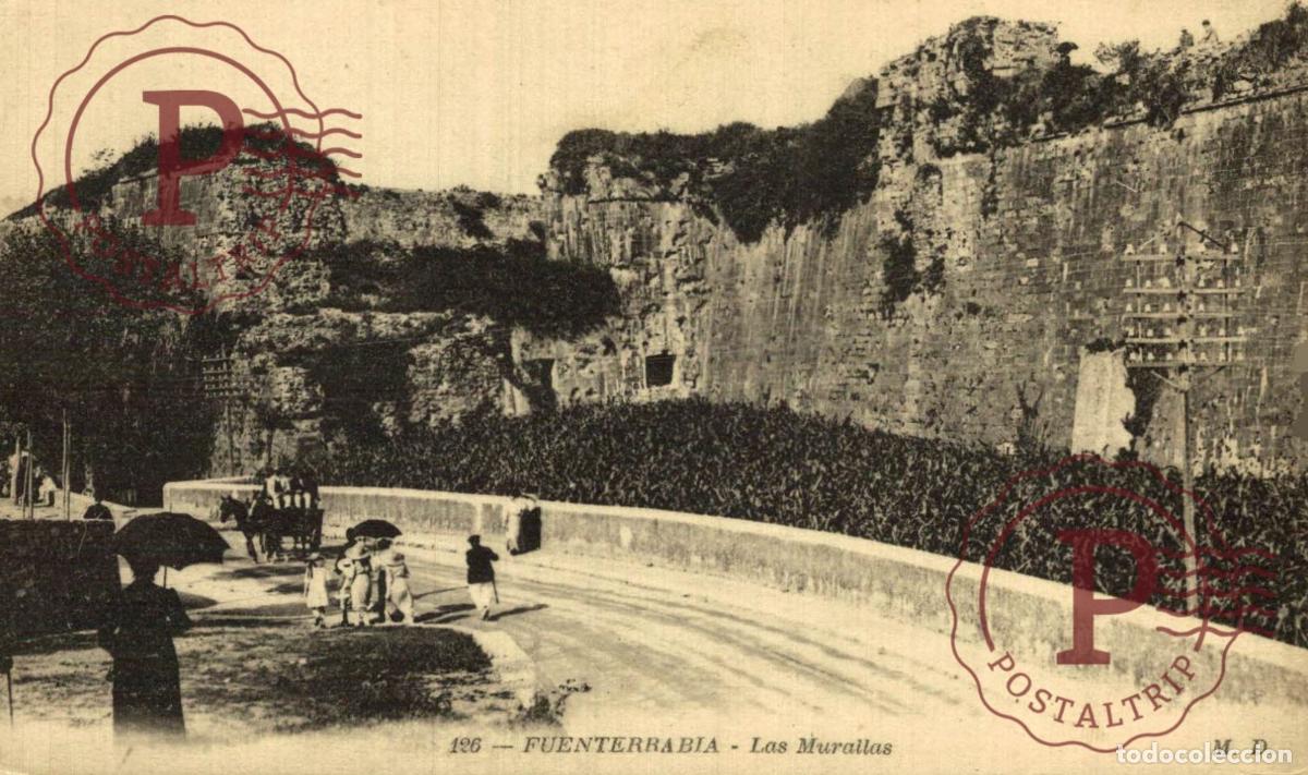 Postales: FUENTERRABIA. Las Murallas. GUIP&Uacute;ZCOA - PAIS VASCO. ESPA&Ntilde;A ESPAGNE SPAIN.