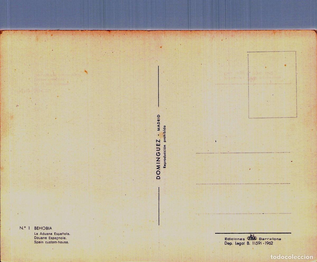 Postales: Postal de la Aduana Espa&ntilde;ola en Behobia - Foto 2