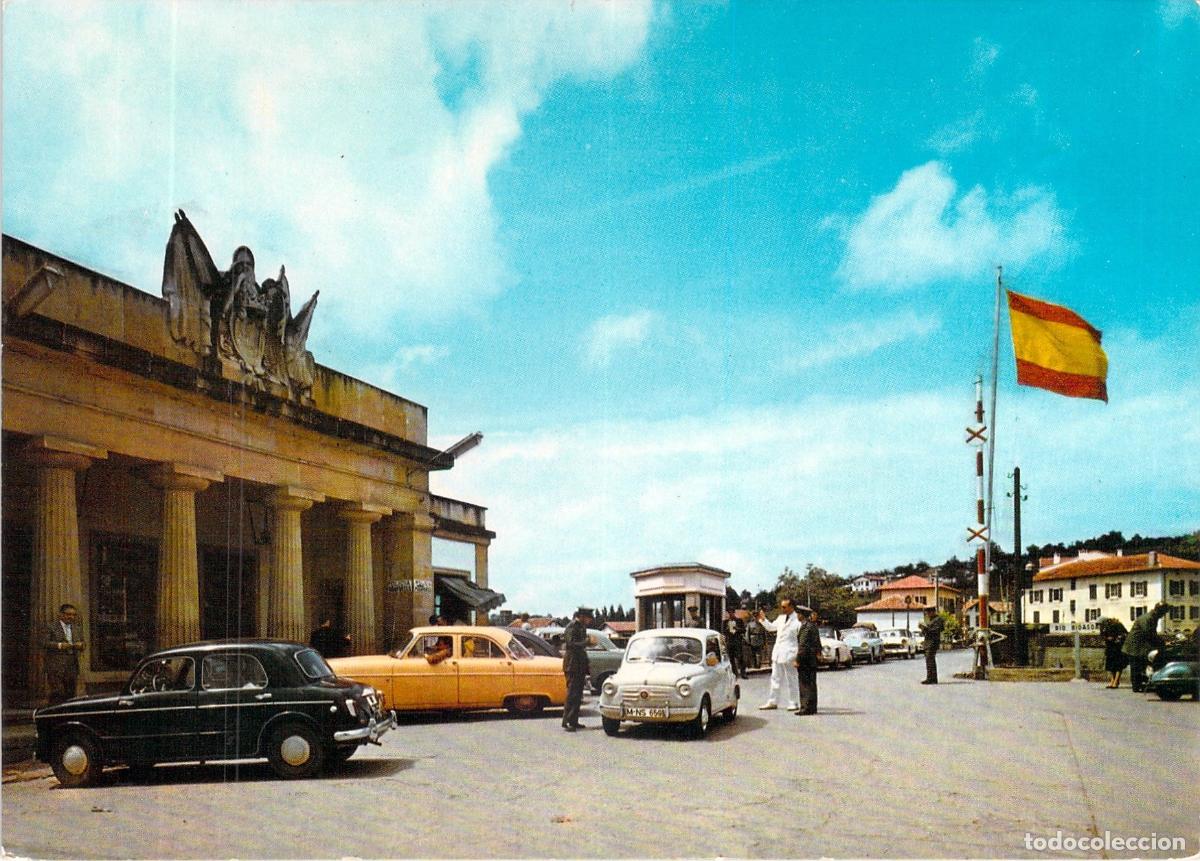 Postales: Postal de la Aduana Espa&ntilde;ola en Behobia