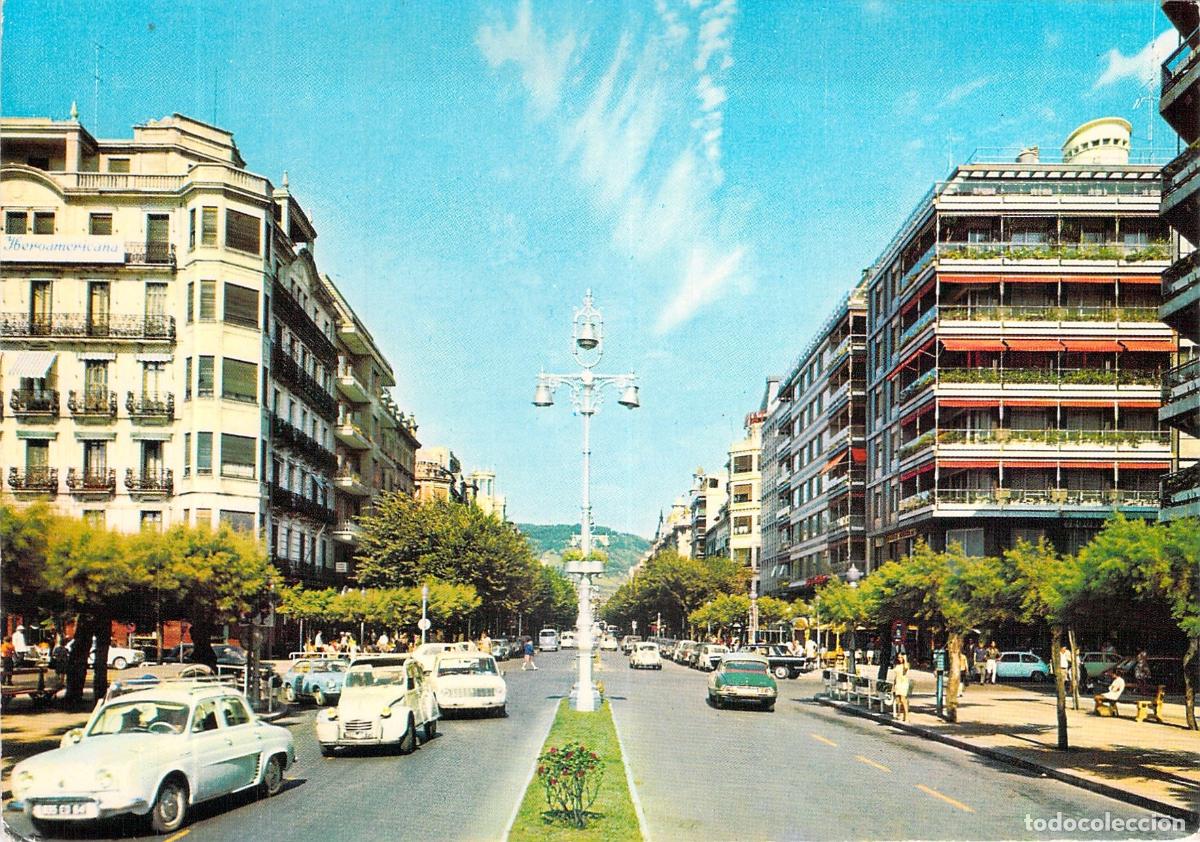 Postales: Postal de la Avenida de Espa&ntilde;a en San Sebasti&aacute;n
