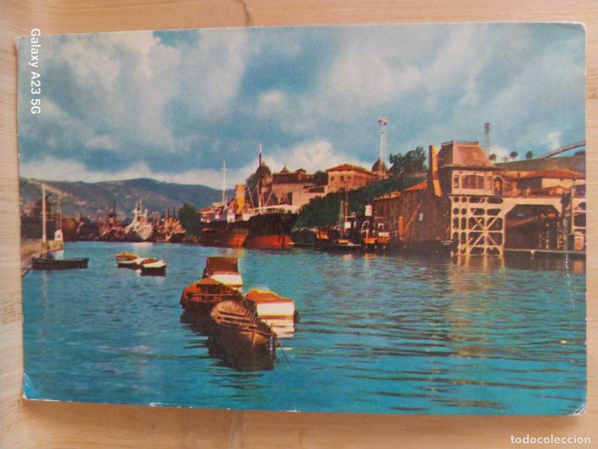 Postales: BILBAO CARGADEROS DE OLAVEAGA RIA ED AGATA 5008 BARCOS