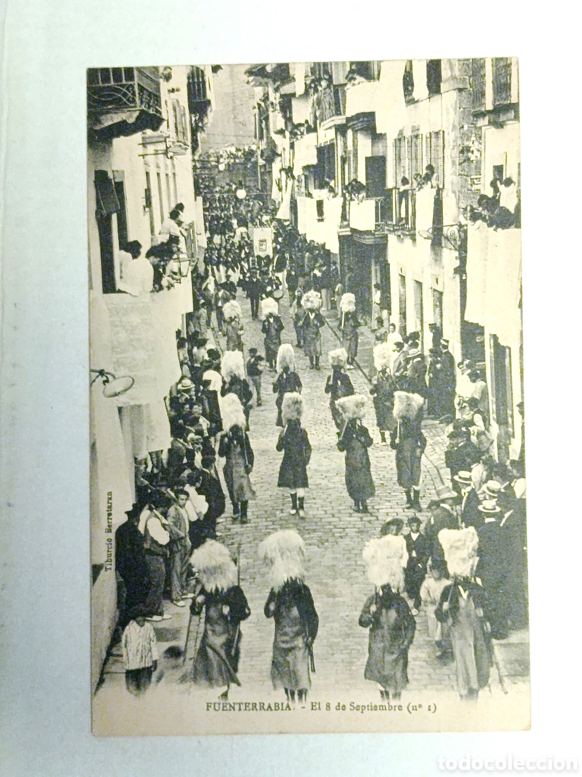 Postales: Postal antigua,alarde de Fuenterrabia.El 8 de septiembre(n&deg;1).