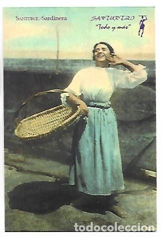 Postales: &rdquo; SARDINERA &rdquo;.- SANTURCE.- PUBLICIDA OFICINA DE TURISMO DE SANTURZI