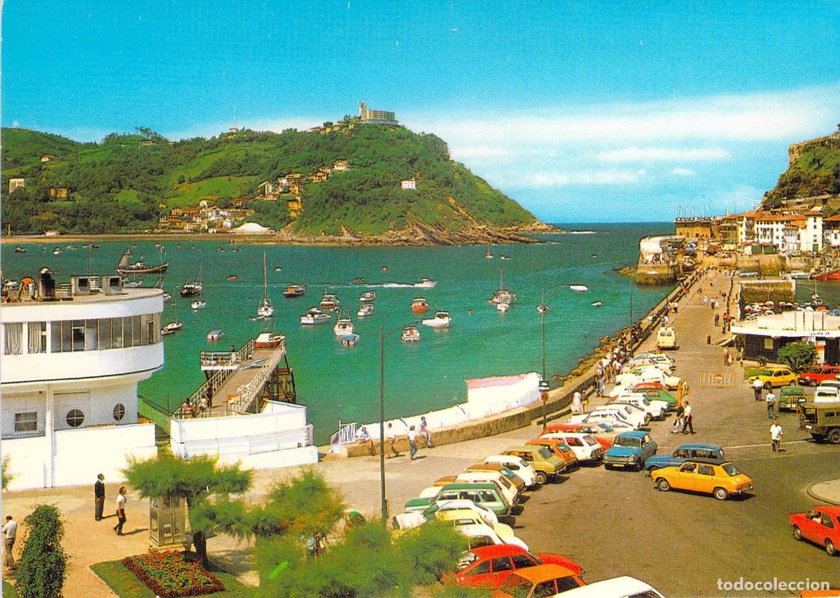Postales: Postal de San Sebasti&aacute;n: Club N&aacute;utico y la Bah&iacute;a