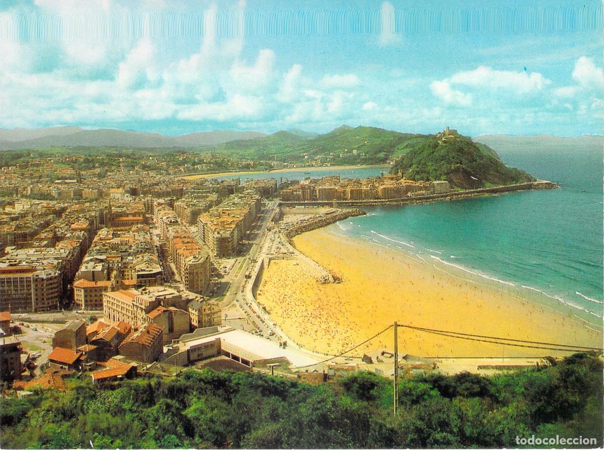 Postales: Postal de San Sebasti&aacute;n vista general desde el Monte Ul&iacute;a