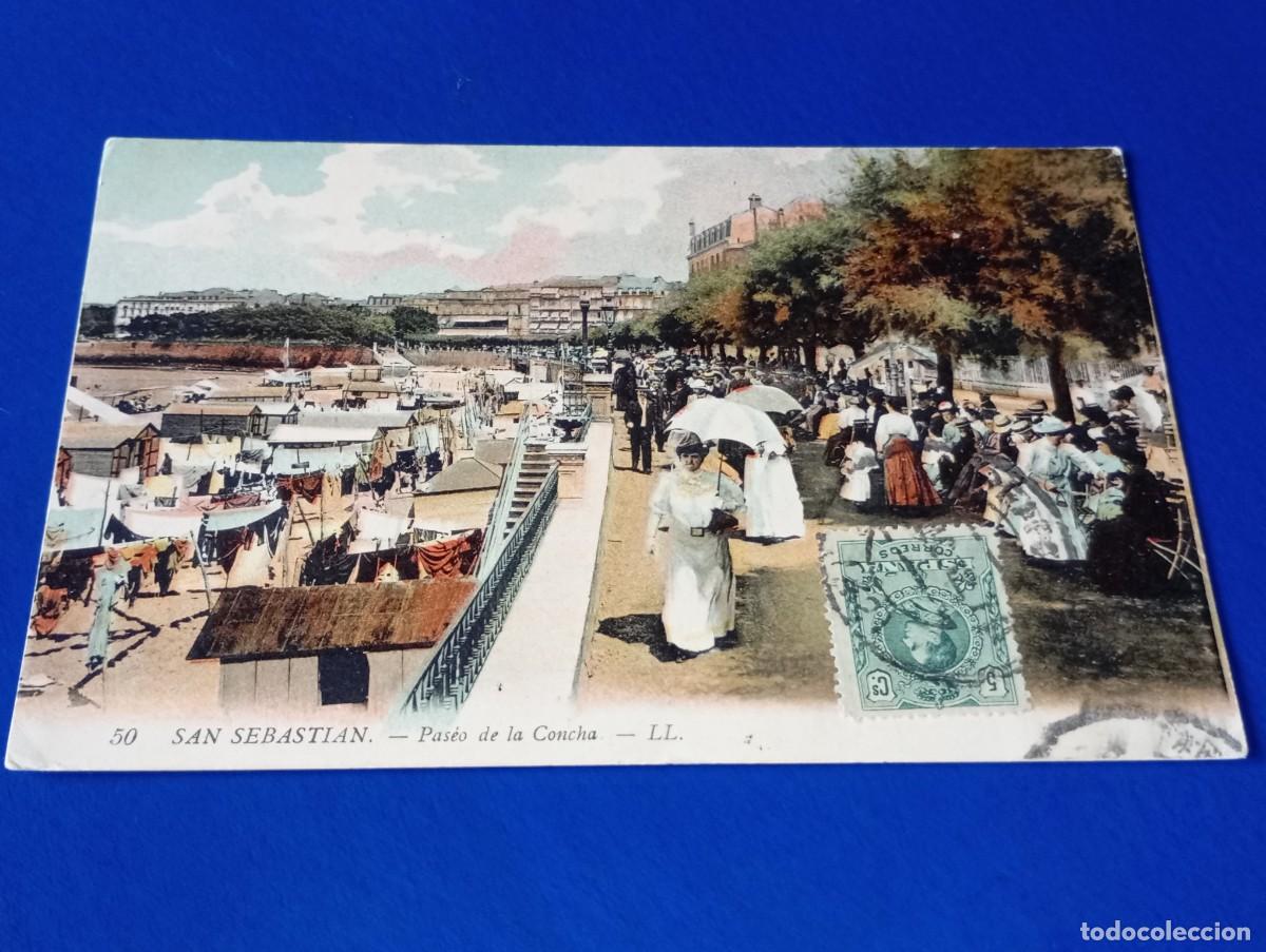 Postales: Postal San Sebasti&aacute;n Paseo de la Concha L.L.