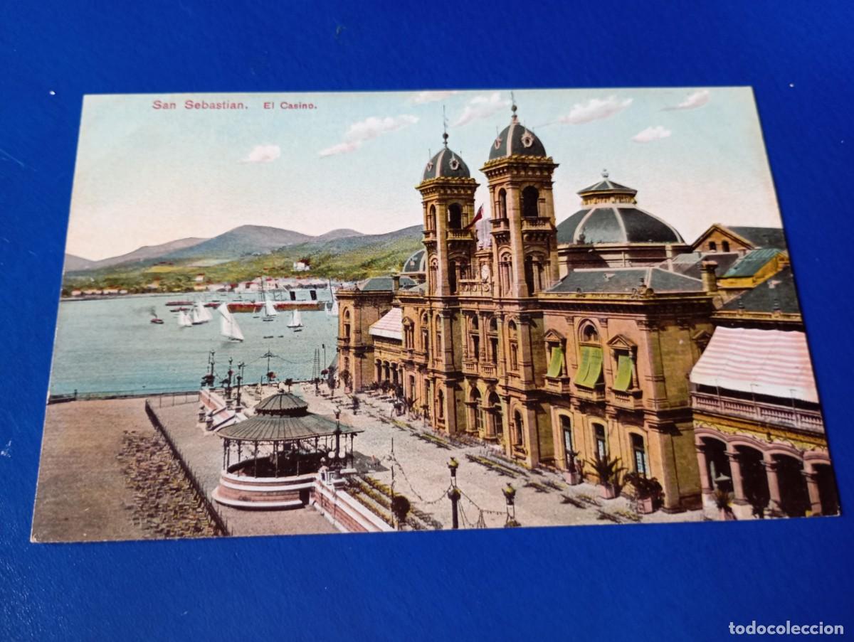 Postales: Postal San Sebasti&aacute;n El Casino coloreada y sin circular