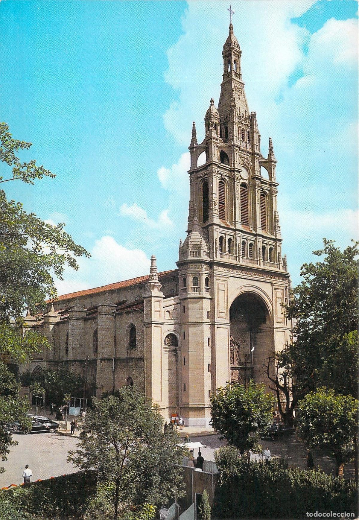 Postales: Postal de la Bas&iacute;lica de Nuestra Se&ntilde;ora de Bego&ntilde;a en Bilbao