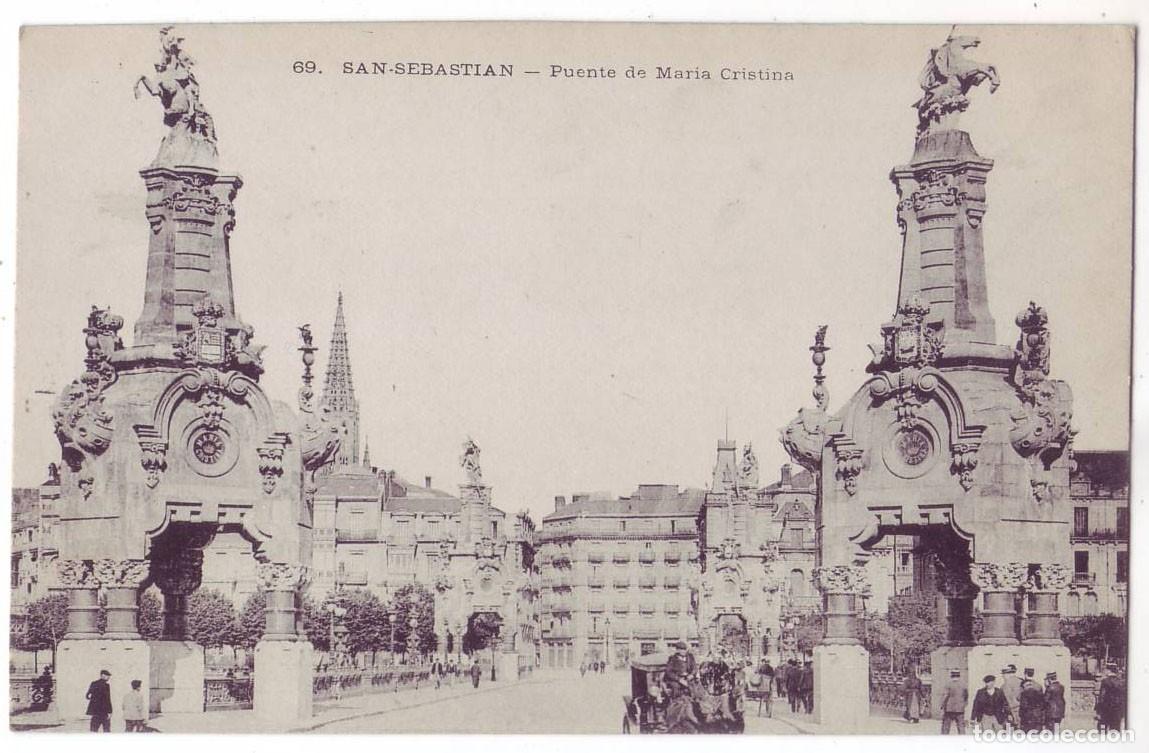 Postales: San Sebasti&aacute;n: Puente de Mar&iacute;a Cristina. Latieule. No circulada (A&ntilde;os 10)