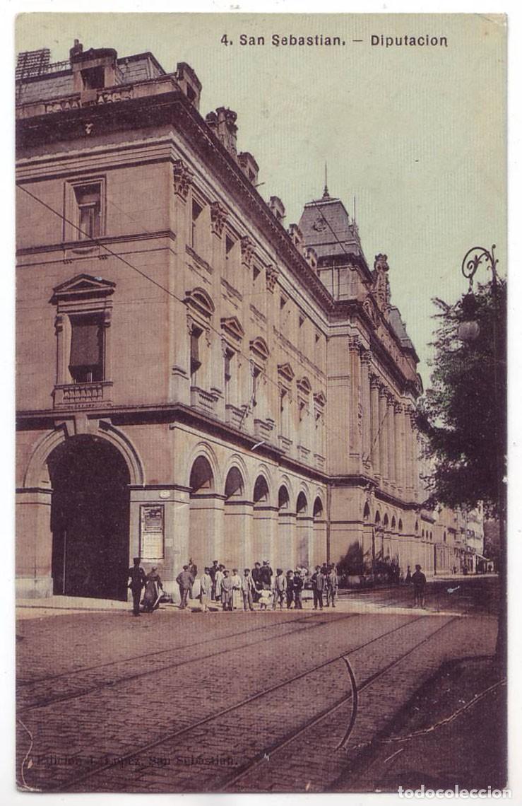 Postales: San Sebasti&aacute;n: Diputaci&oacute;n. Edici&oacute;n J. L&oacute;pez. No circulada (A&ntilde;os 10)