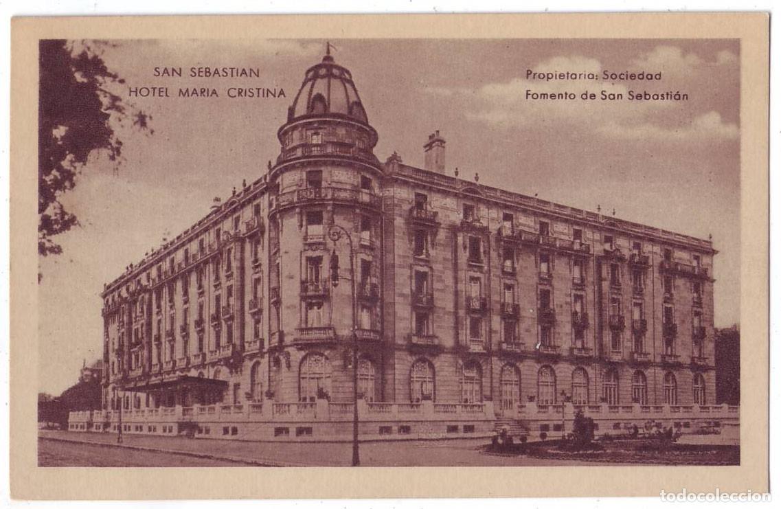 Postales: San Sebasti&aacute;n: Hotel Mar&iacute;a Cristina. Hauser y Menet. No circulada (A&ntilde;os 20)