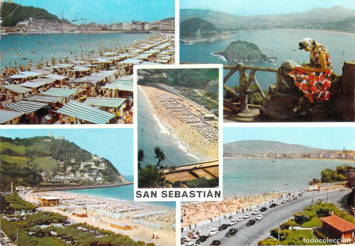 Postales: Postal de San Sebasti&aacute;n Playa de la Concha Espa&ntilde;a