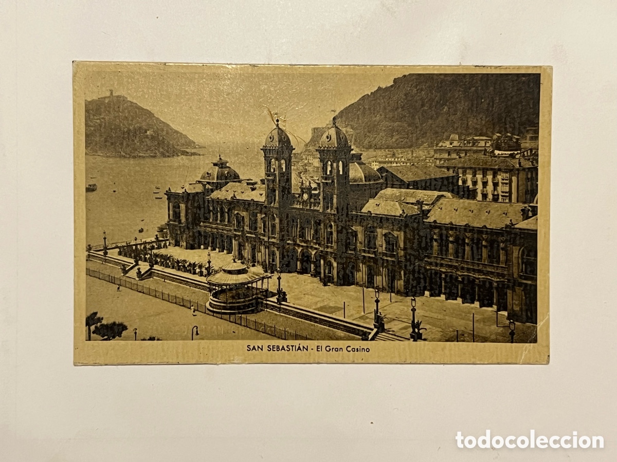 Postales: SAN SEBASTI&Aacute;N. Postal El Gran Casino. Edic., M. Arribas (a.1946) circulada