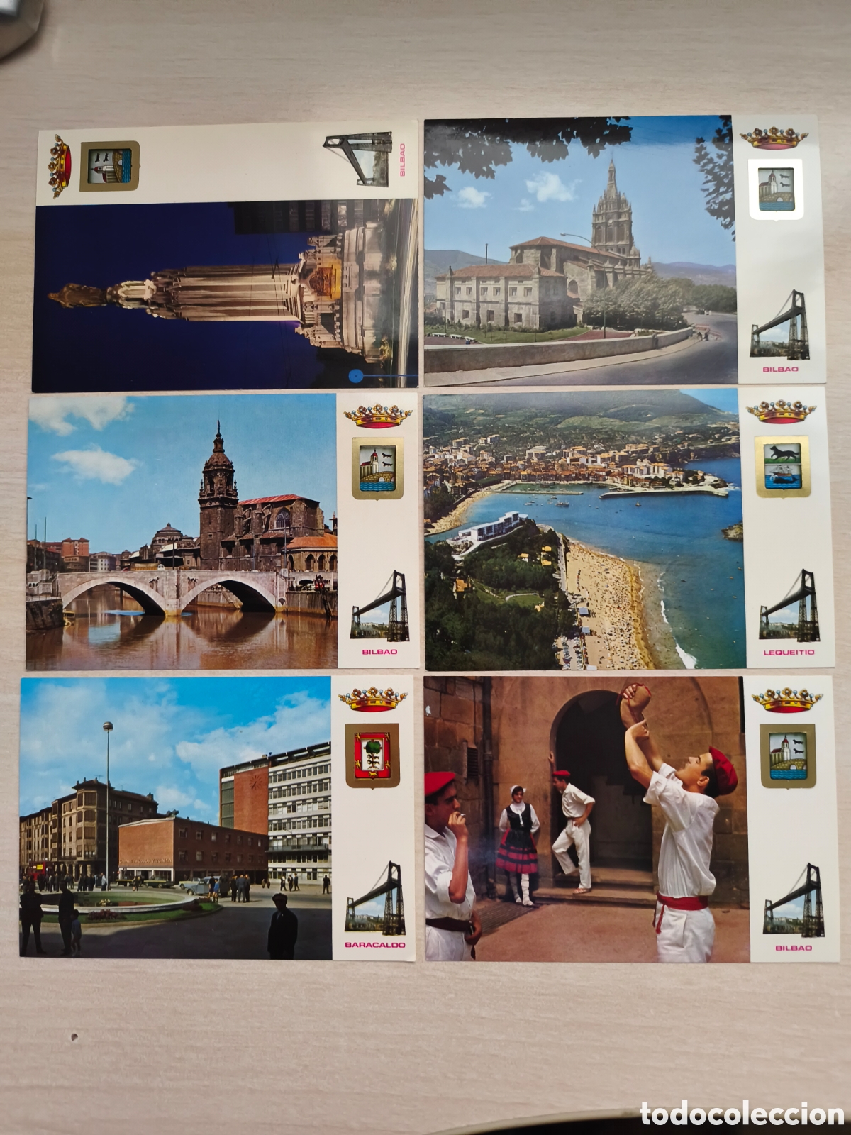 Postales: lote 12 postales Vizcaya / Bizkaia - Bilbao Lequeitio Baracaldo Bermeo Ondarroa Santurce Guetaria
