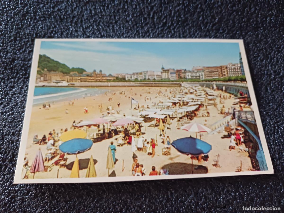 Postales: 14 san sebastian, vista parcial de la playa, 1960, ed. esperon