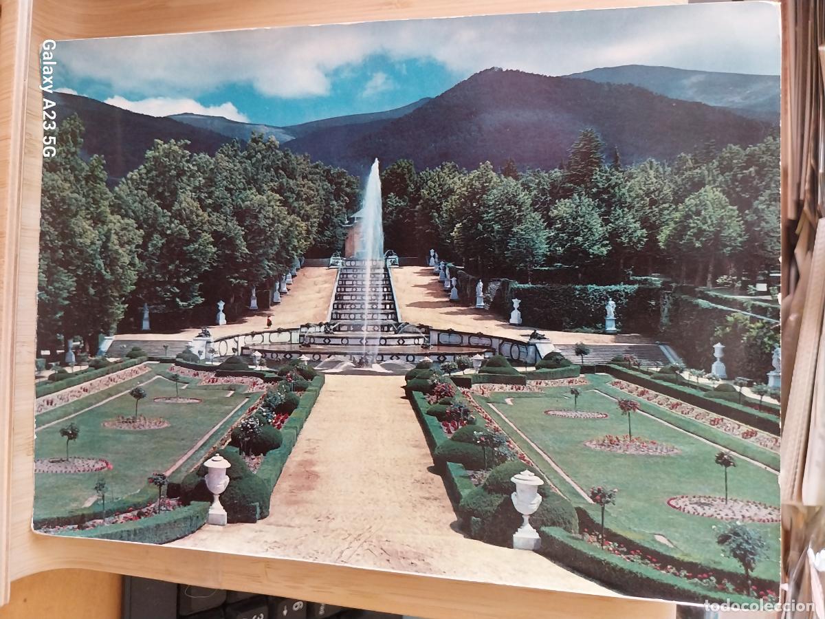 Postales: PARTERRE CASCADA NUEVA GRANJA SAN ILDEFONSO TARJETON ED GARRABELLA 2402 22X 16 CMS