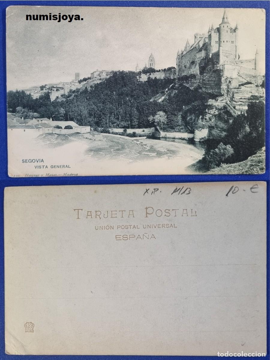 Postales: Postal Segovia (Espa&ntilde;a) a&ntilde;o 1910. VISTA GENERAL. Ed. HAUSER Y MENET.