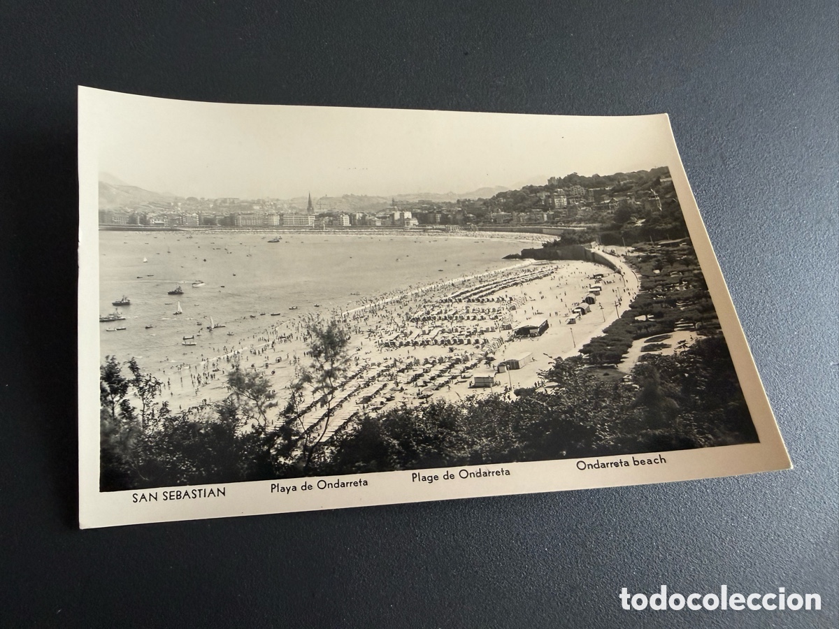 Postales: Postal. SAN SEBASTIAN. Playa de Ondarreta