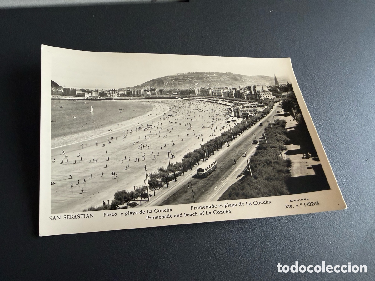 Postales: Postal SAN SEBASTI&Aacute;N. Paseo Y Playa de la Concha