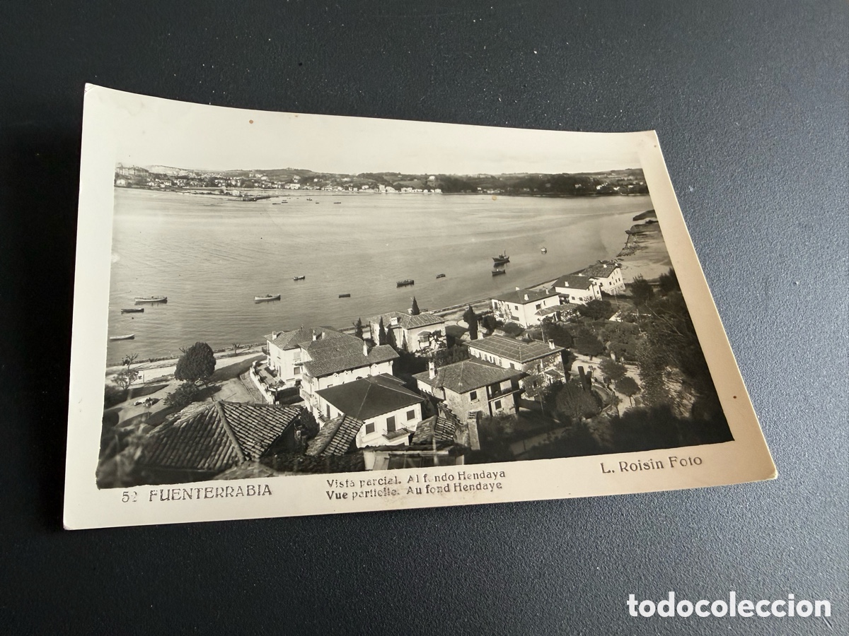 Postales: Postal FUENTERRAB&Iacute;A. Vista Parcial al fondo Hendaya